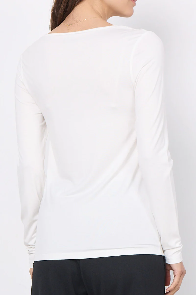 Daisy Basic Blouse | Offwhite | Bluse fra State bird - Image 3