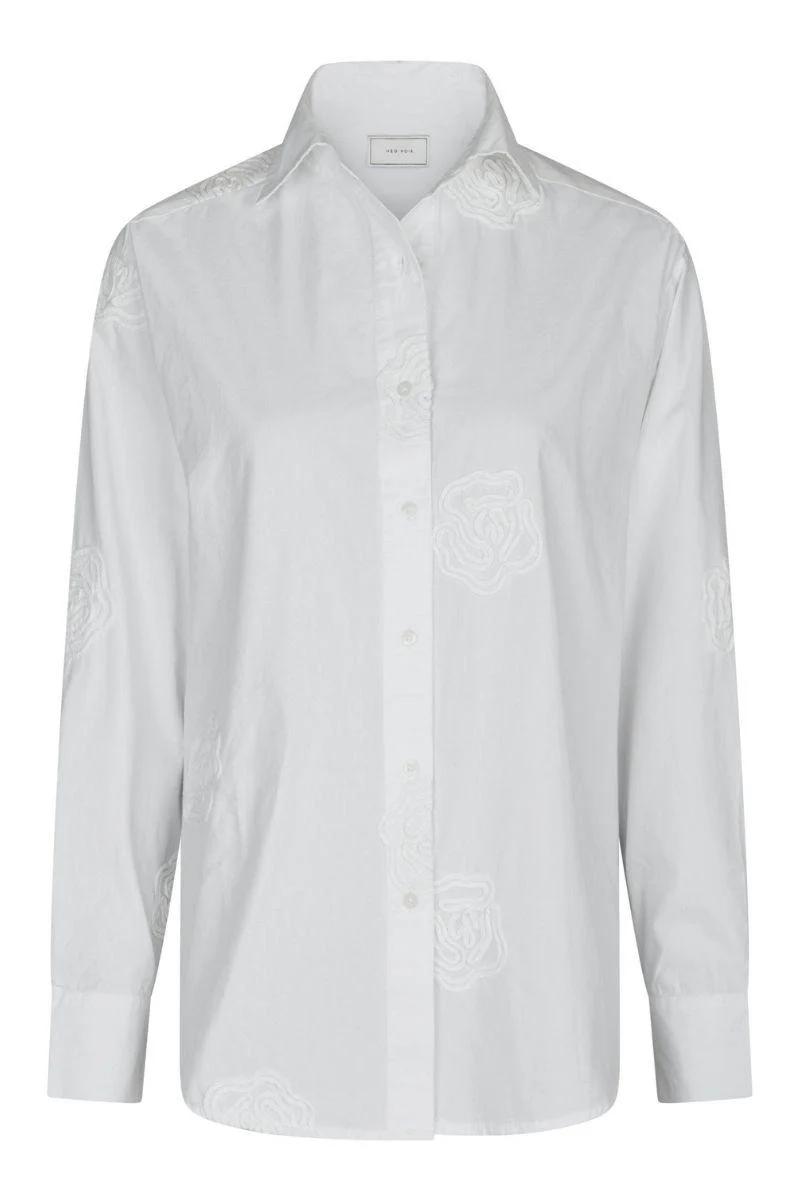 Dalma Dori Emb Shirt | White | Bluse fra Neo Noir - Image 2