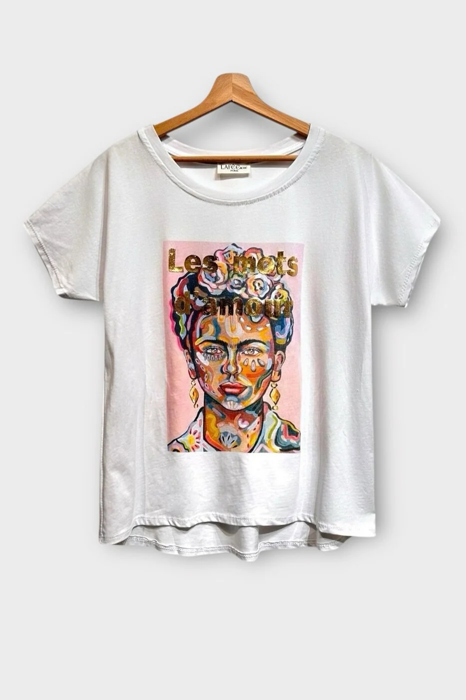 D'amour T-shirt | White | T-shirt fra Atelier C