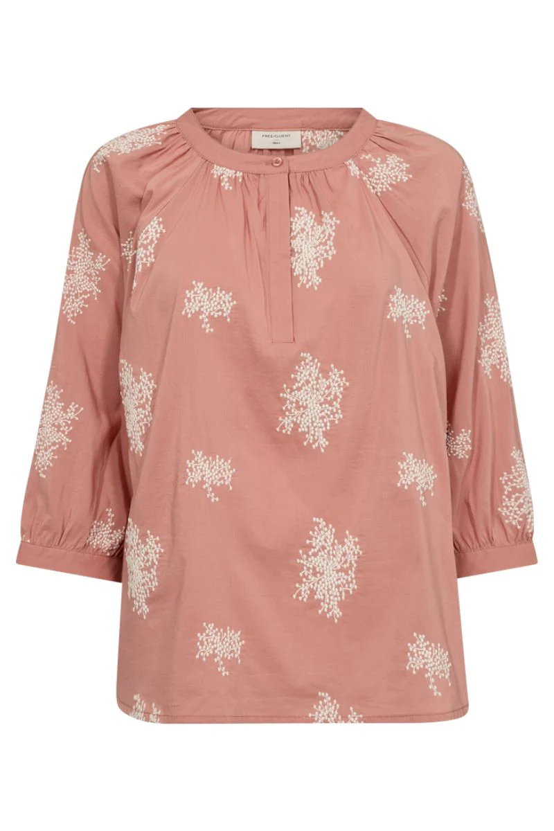Darla Blouse 204803 | Rose Dawn w. Star Off-white | Bluse fra Freequent - Image 2