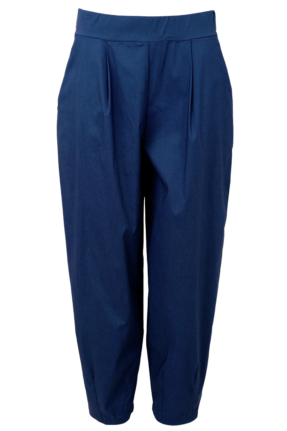 Davina Barrel Pant | Dk. Denim Melange | Bukser fra Black Colour