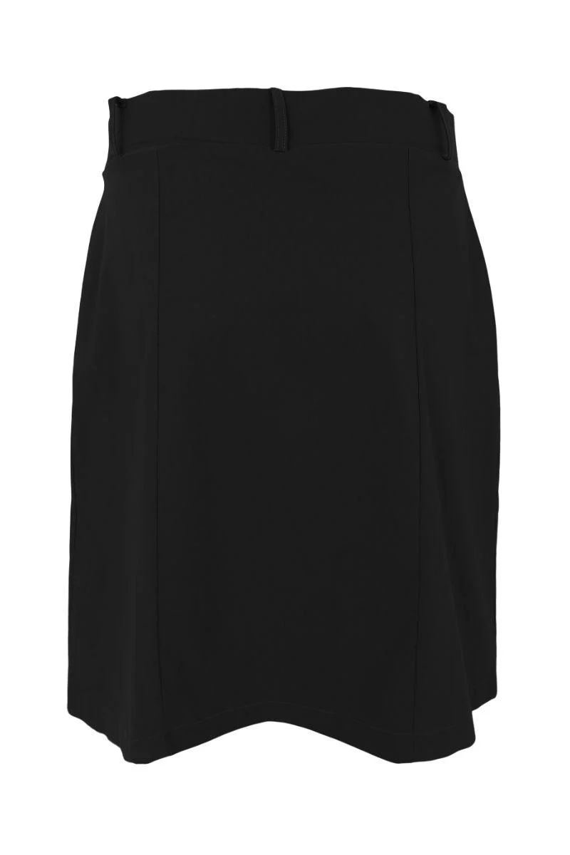 Davina Short Wrap-Look Skirt | Black | Nederdel fra Black Colour - Image 4