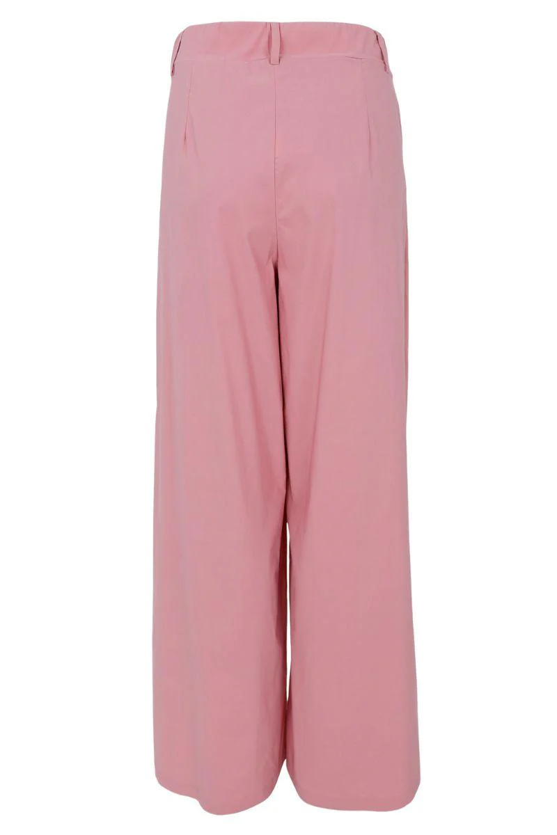 Davina Wideleg Pant | Rose | Bukser fra Black Colour - Image 4