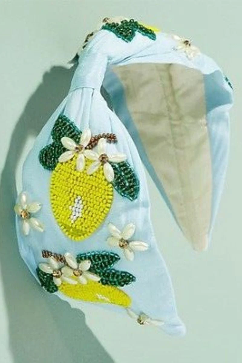 Dazzling Gem Lemon | Light Blue | Hårbøjle fra By Timm - Image 3