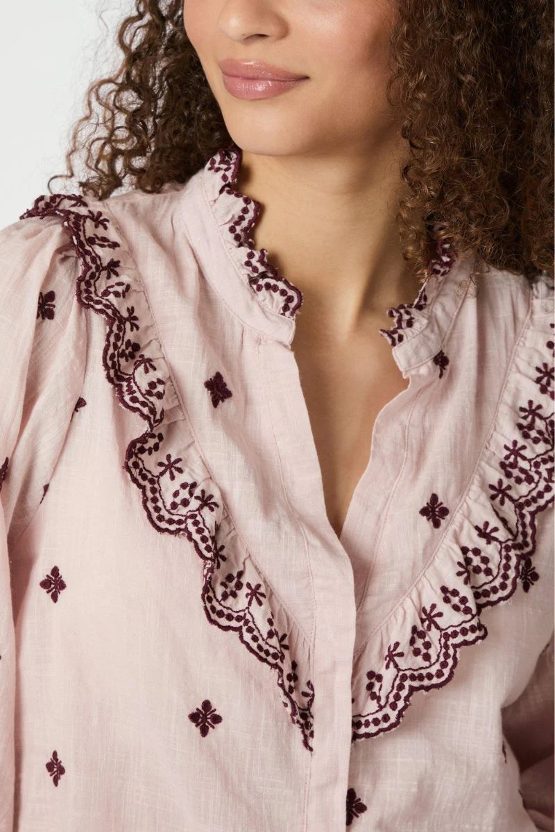 Degas Blouse | Dusty rose | Bluse fra Neo Noir - Image 7