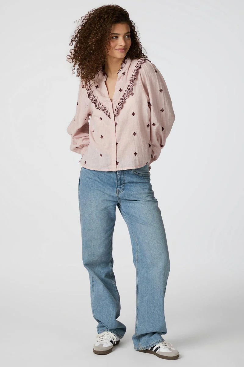 Degas Blouse | Dusty rose | Bluse fra Neo Noir - Image 8