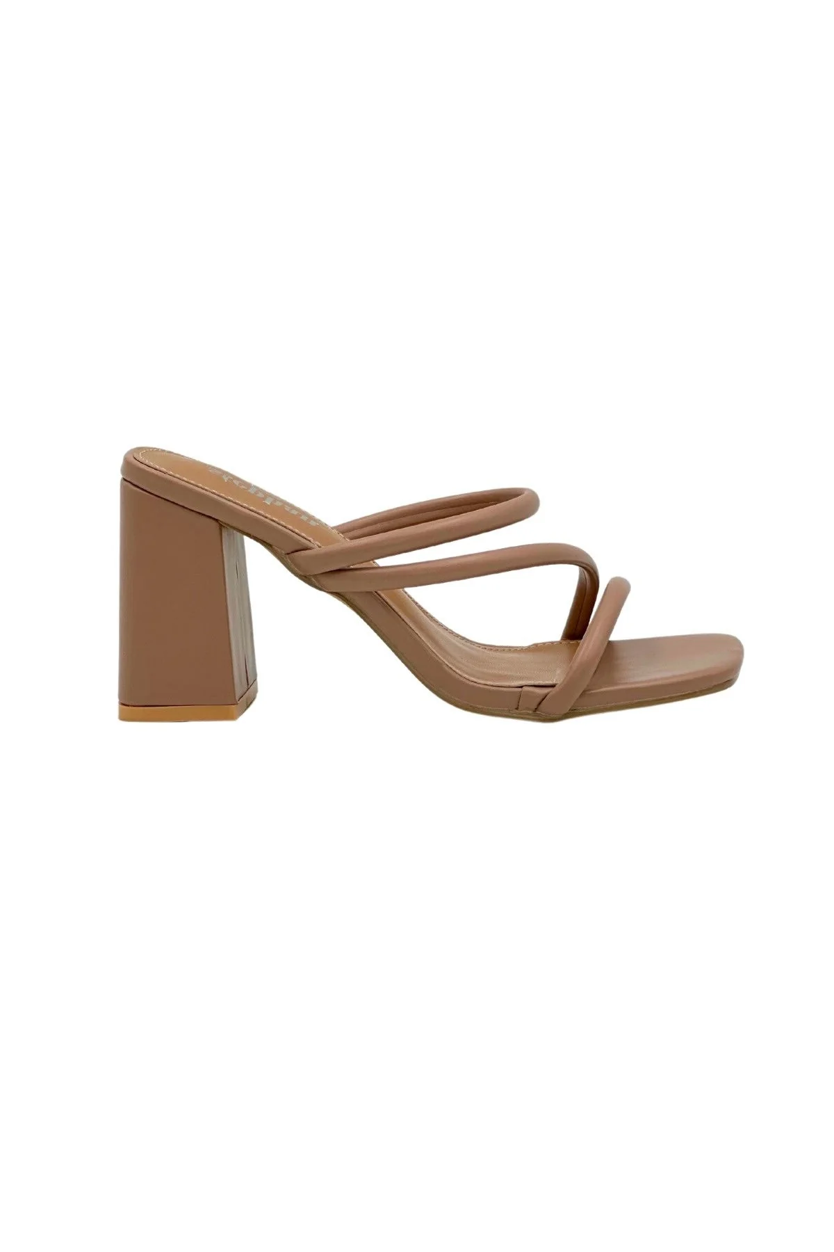 Strappy Block Heels | Beige | Sandaler fra Avery - Image 2