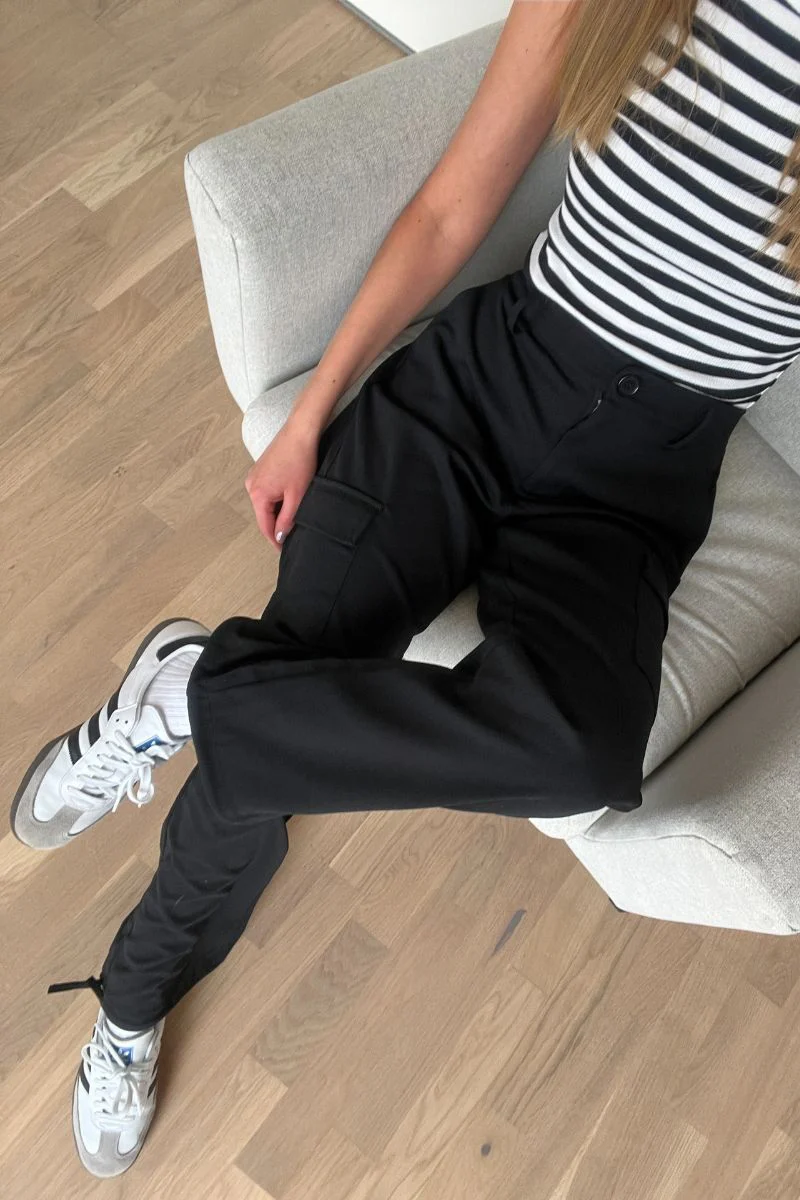 Donna Cargo Pants | Black | Bukser fra State bird - Image 16