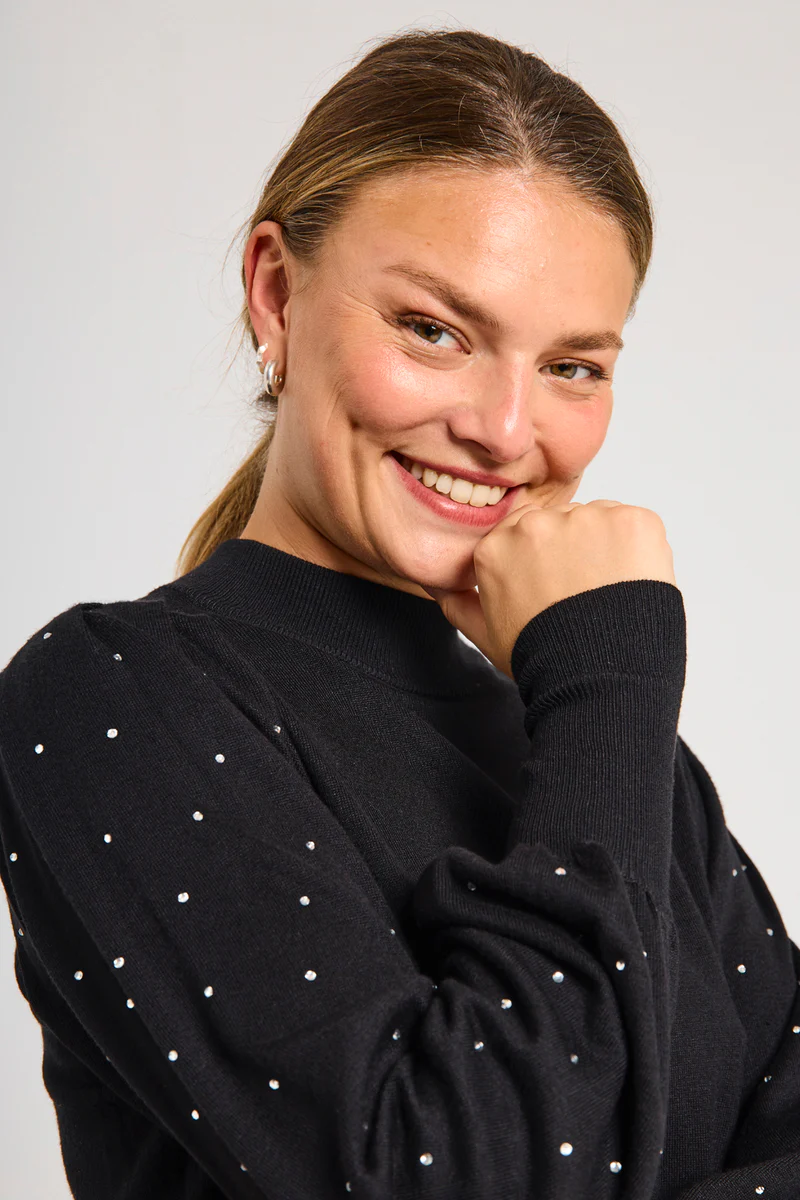 Dotka Pullover 205096 | Black | Strik fra Freequent - Image 5