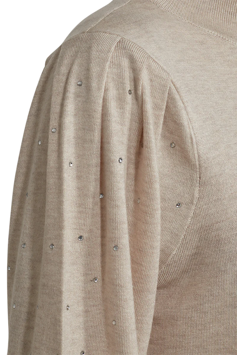 Dotka Pullover 205096 | Moonbeam Melange | Strik fra Freequent - Image 3