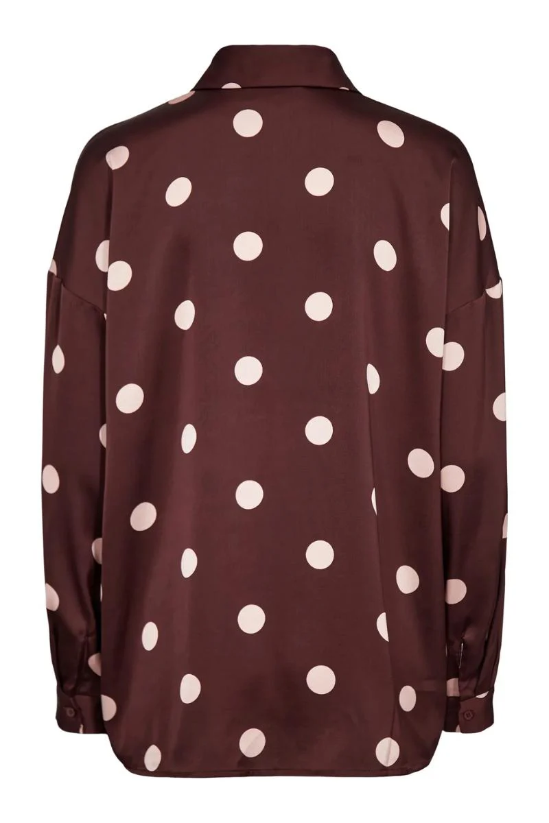 Dotti Ls Shirt | Plum Rose Big Dot | Skjorte fra Liberté - Image 4