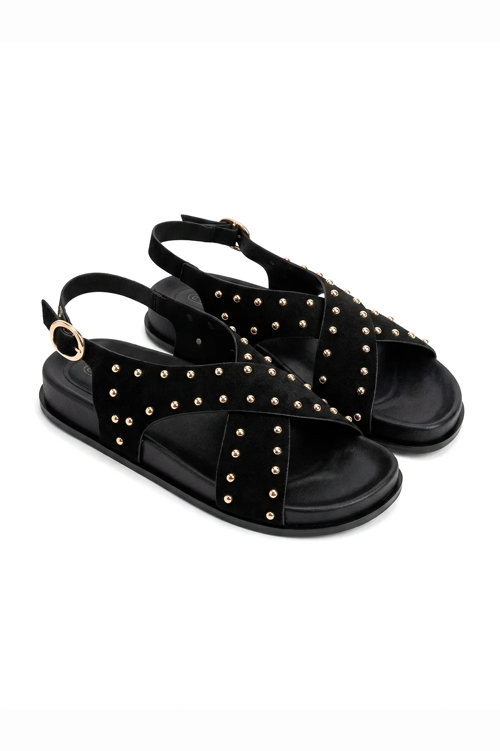 Double Crossed Sandals | Black | Sandaler fra Lazy Bear - Image 2