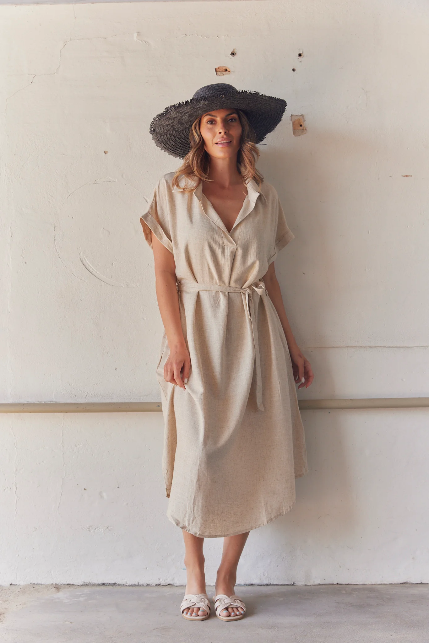 Catherine Solid Dress | Kjole fra Atelier C - Image 4