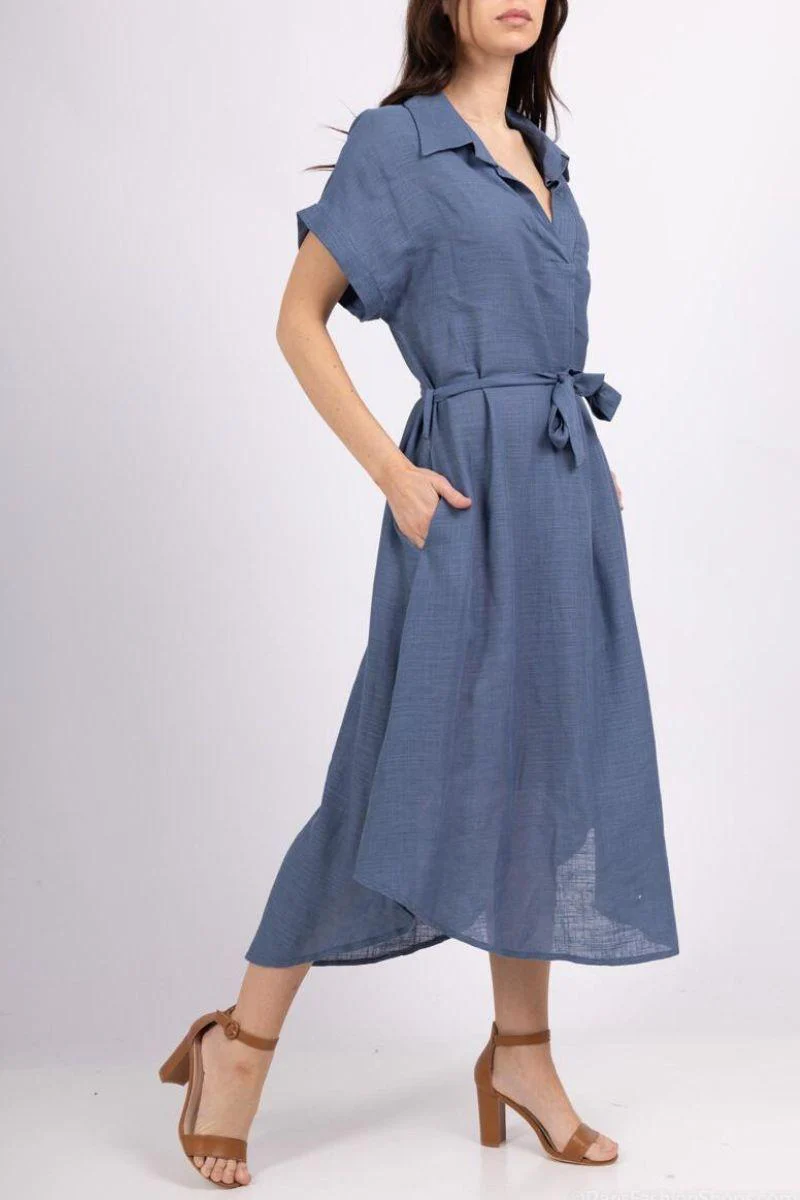 Catherine Solid Dress | Kjole fra Atelier C - Image 9