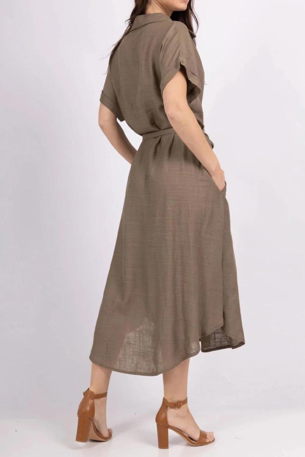 Catherine Solid Dress | Kjole fra Atelier C - Image 4