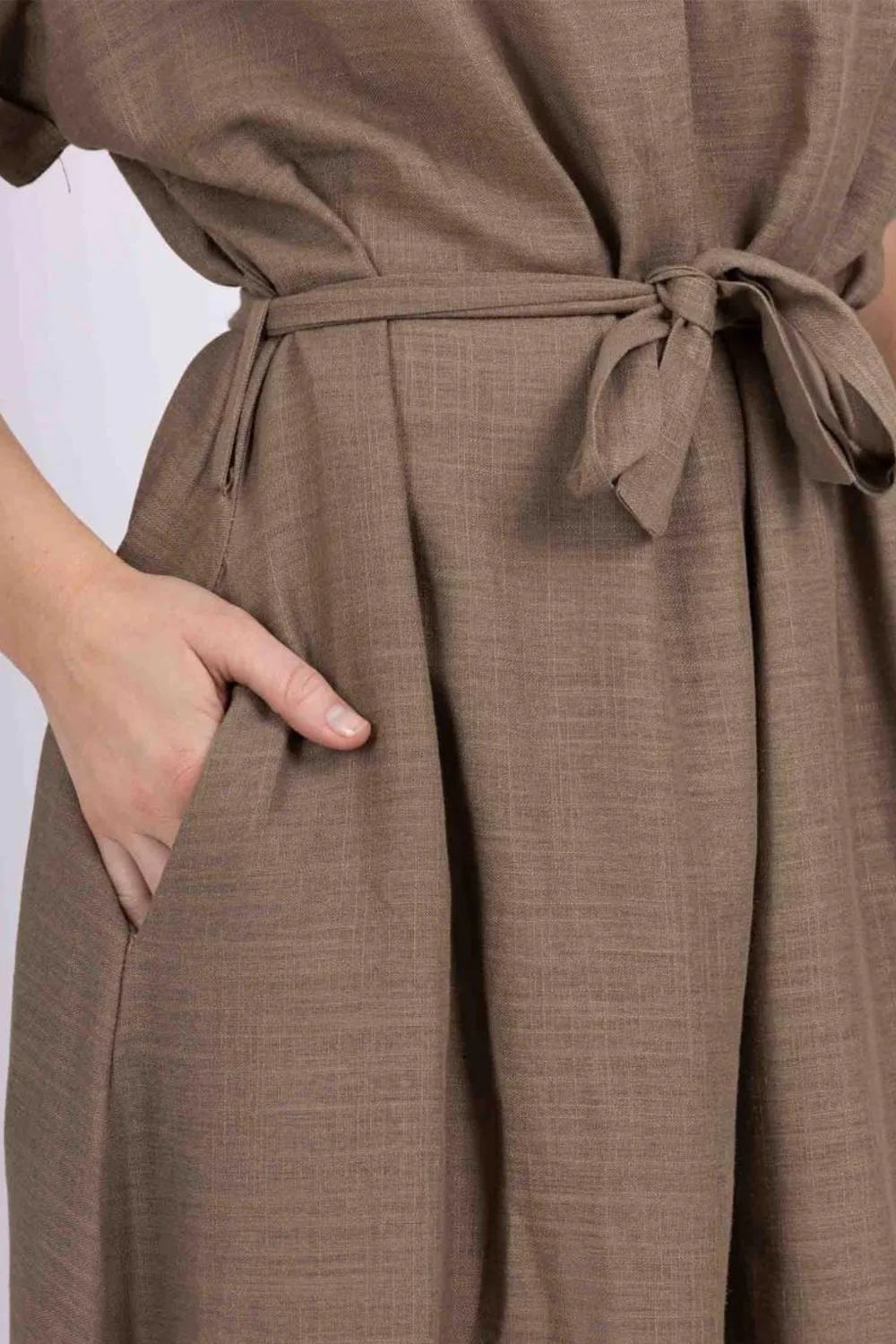 Catherine Solid Dress | Kjole fra Atelier C - Image 5