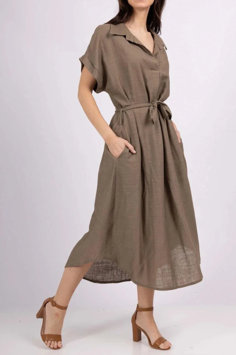 Catherine Solid Dress | Kjole fra Atelier C - Image 7