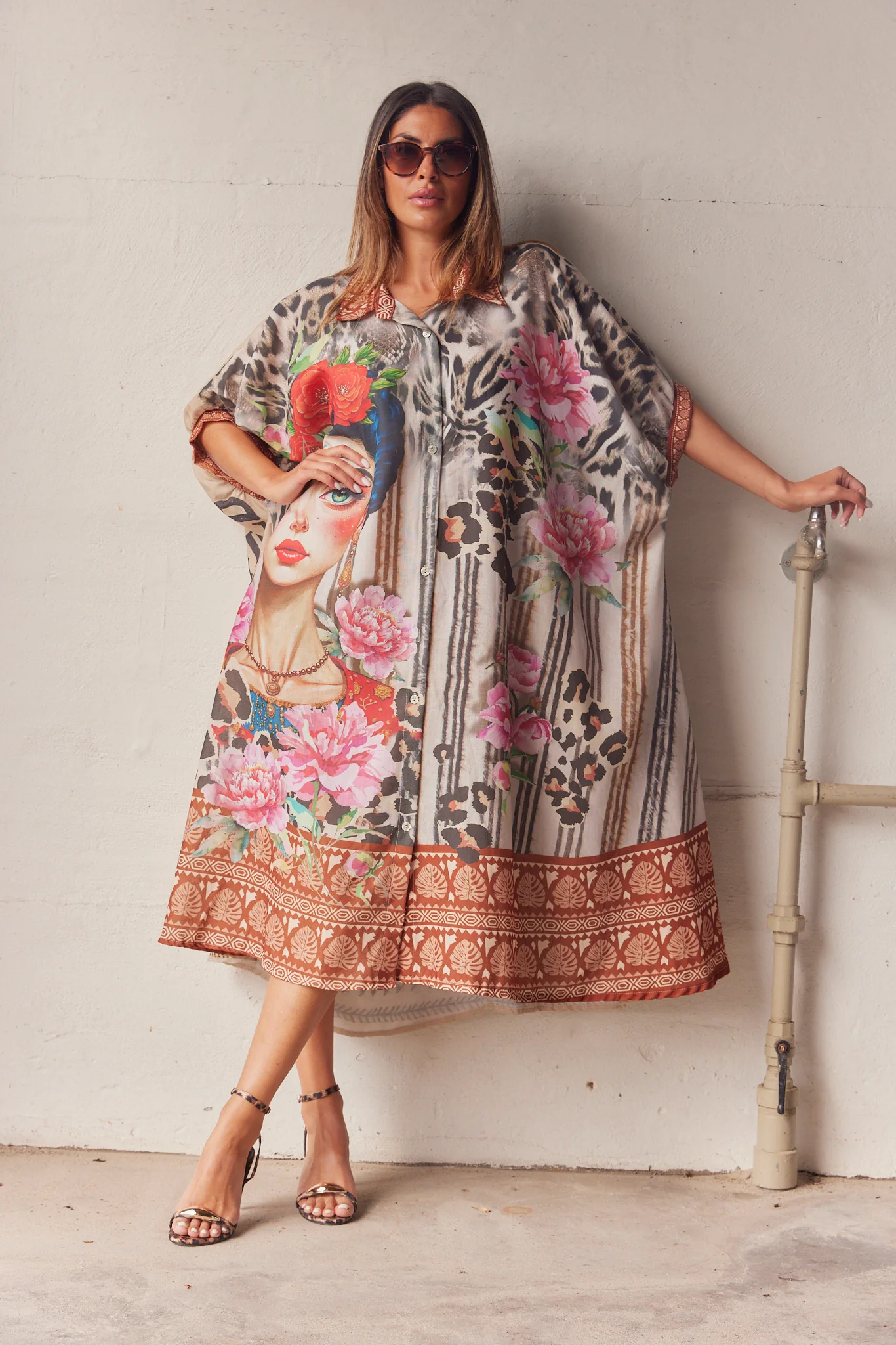 Kahlo Autumn Shirt Dress | Kjole fra Atelier C - Image 5
