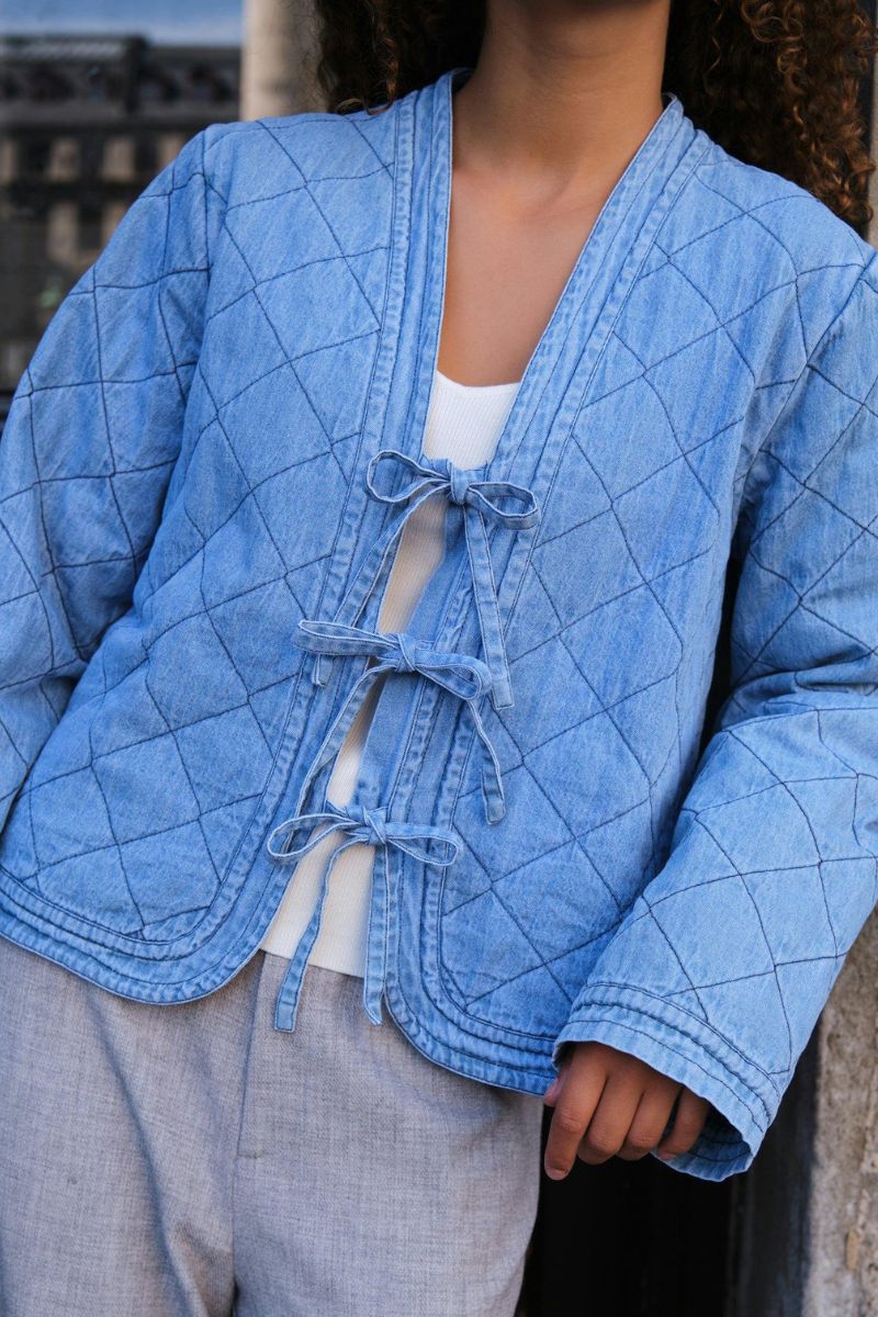 Dubbie Denim Quilt Jacket | Jakke fra Neo Noir - Image 3