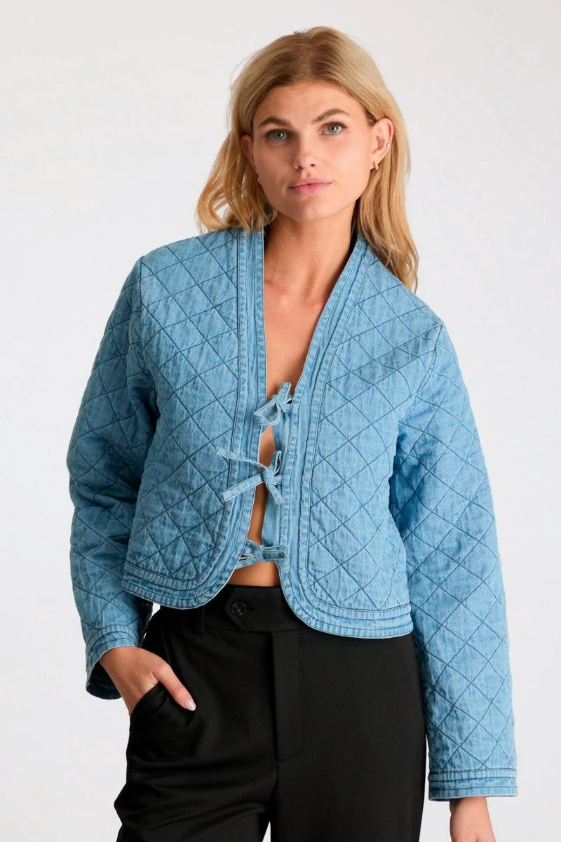 Dubbie Denim Quilt Jacket | Jakke fra Neo Noir - Image 5