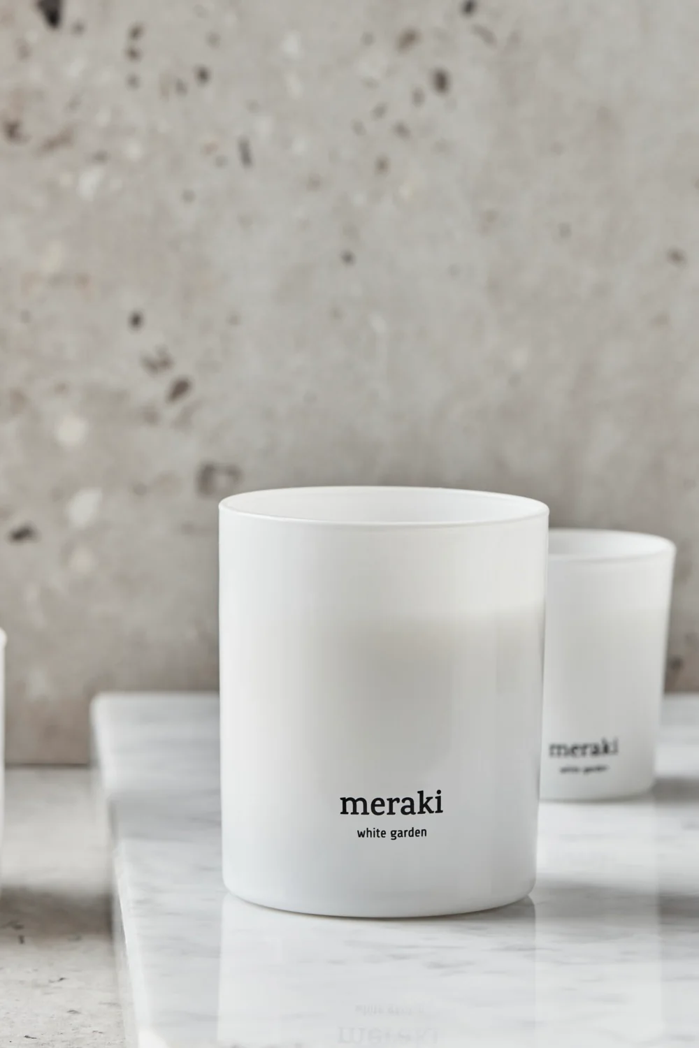Candles | White garden | Duftlys fra Meraki - Image 2