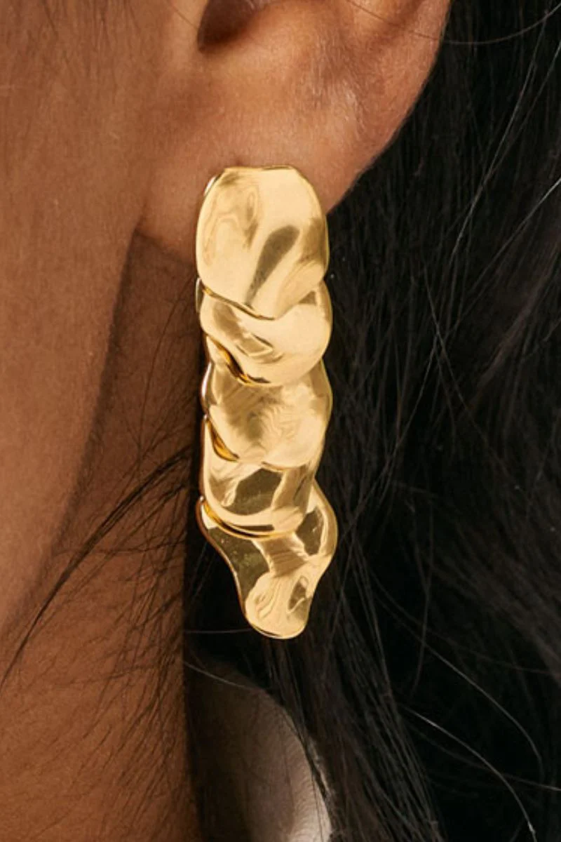 Sahara Earrings | 925S/GP | Øreringe fra Enamel - Image 2
