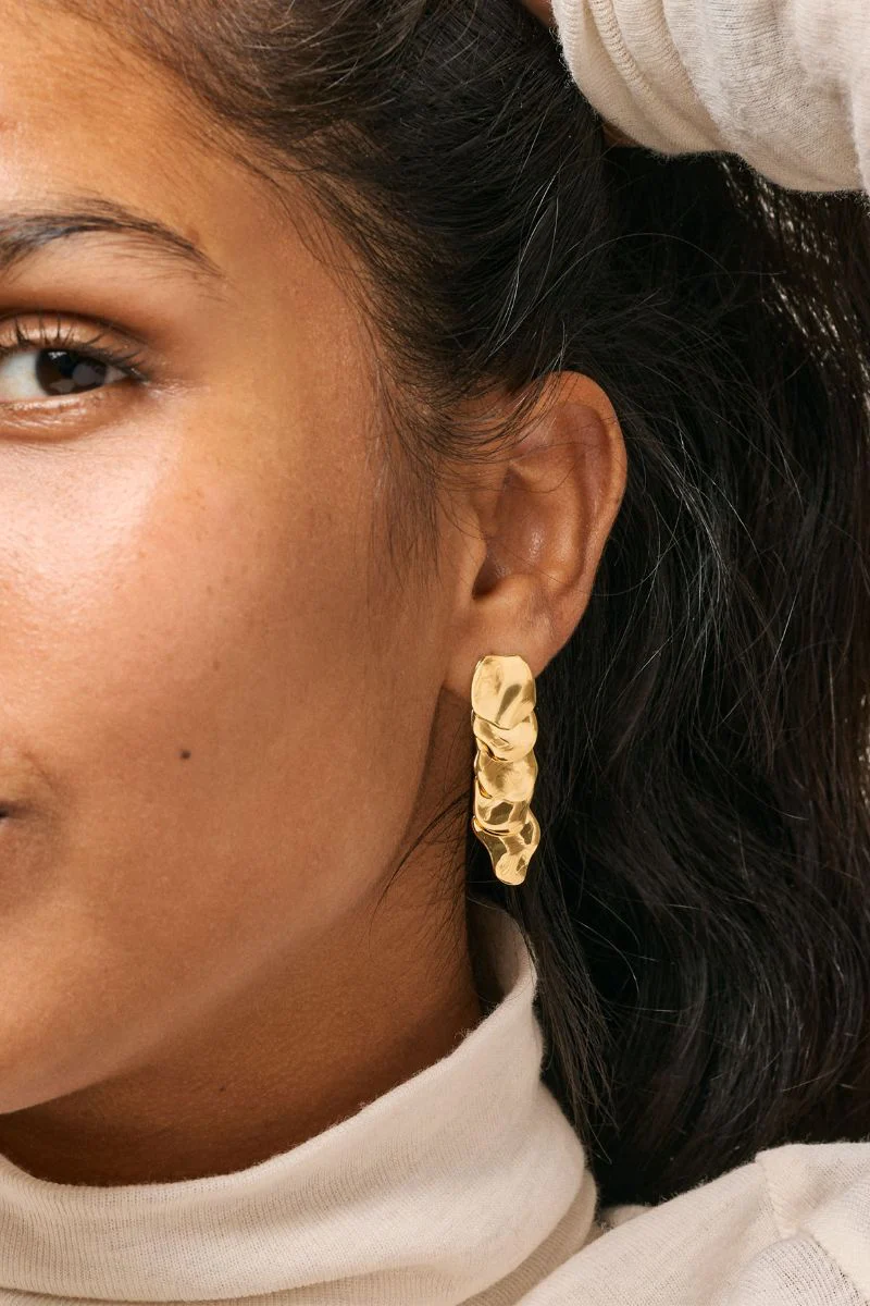 Sahara Earrings | 925S/GP | Øreringe fra Enamel - Image 3