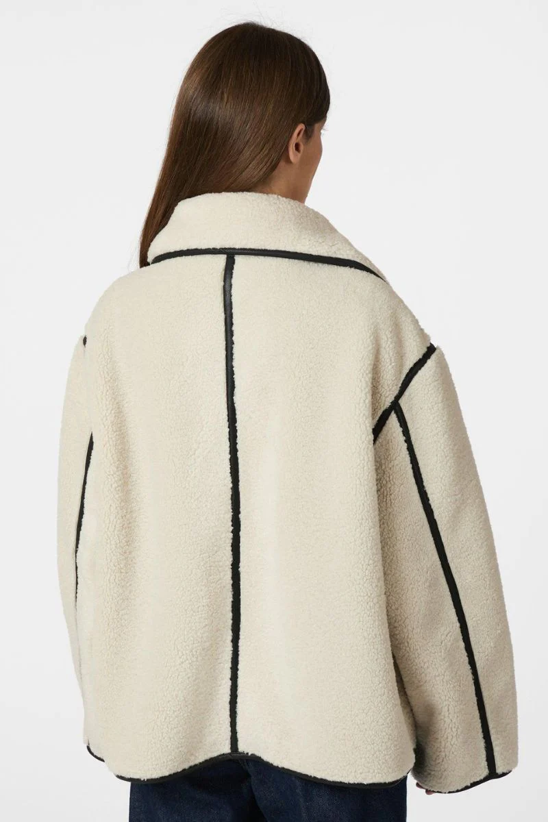 Edmund Teddy Jacket | Ivory | Jakke fra Neo Noir - Image 5