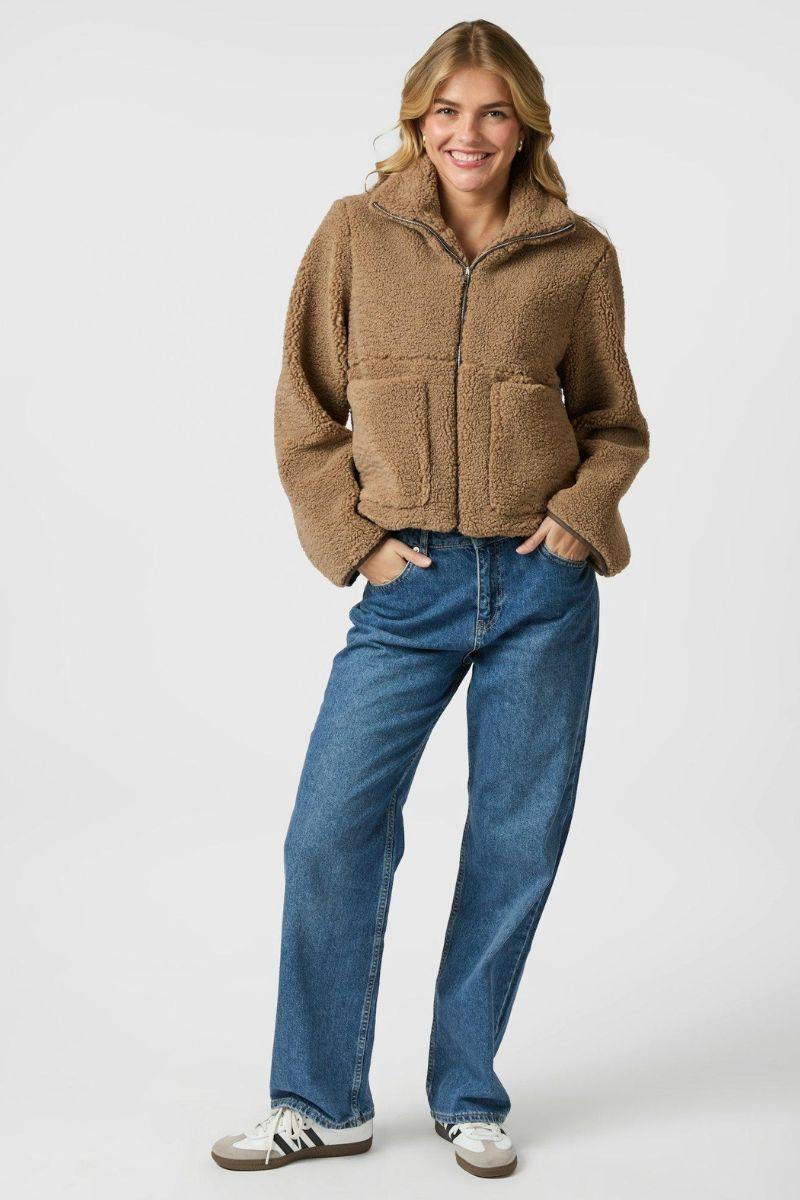 Effa Teddy Jacket | Taupe | Jakke fra Neo Noir - Image 6