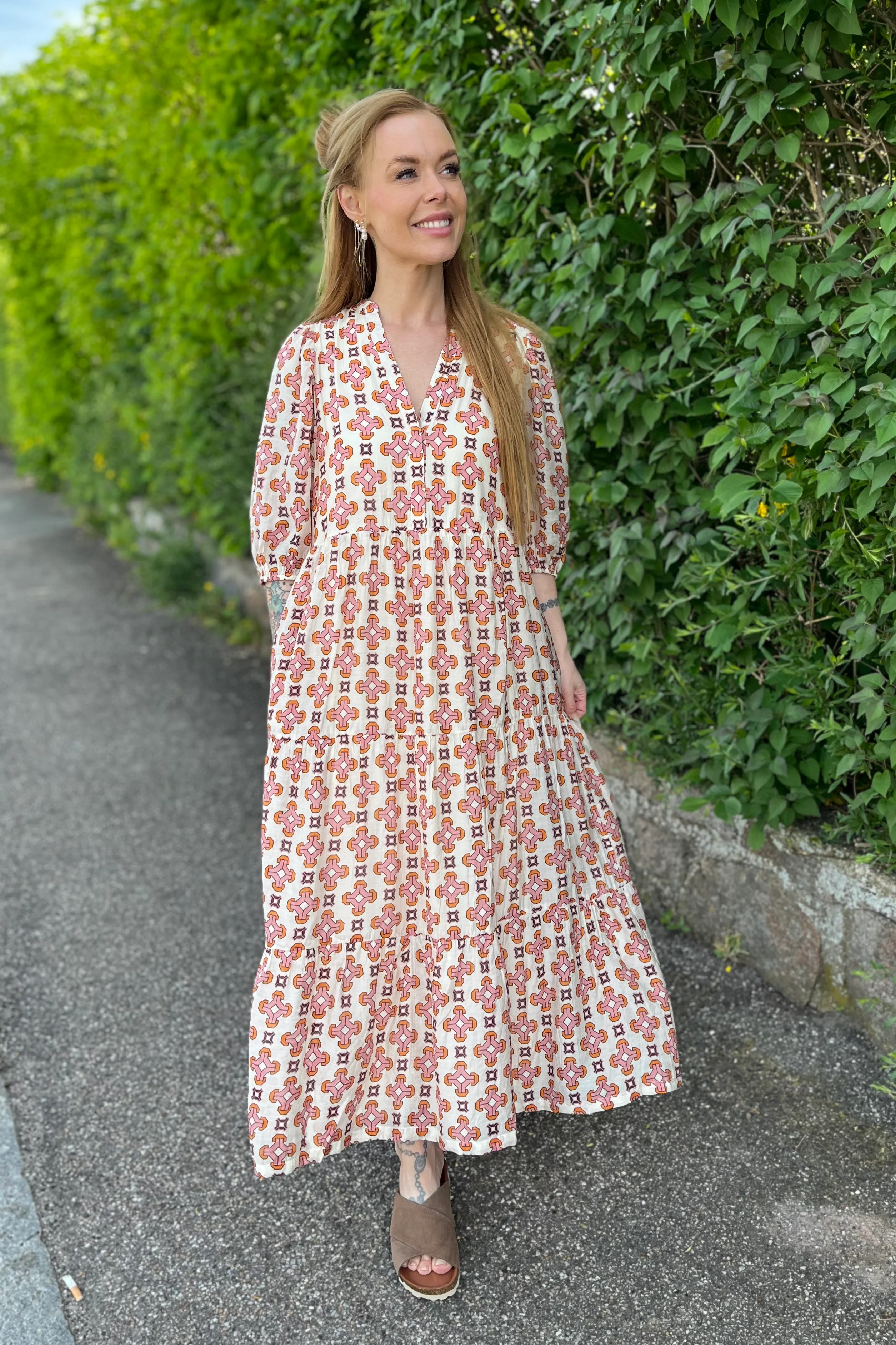 EgyptCC Floor Dress | OffWhite | Kjole fra Co'couture - Image 10