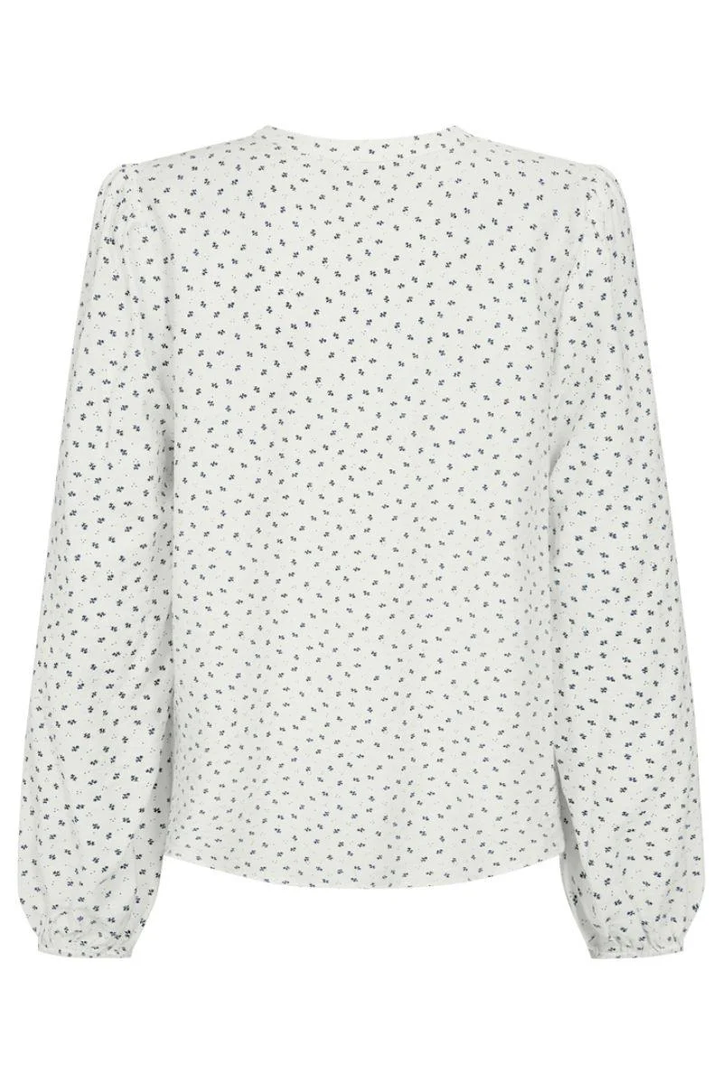 Elin Blouse 207315 | Star Off-White W. Black | Bluse fra Freequent - Image 2