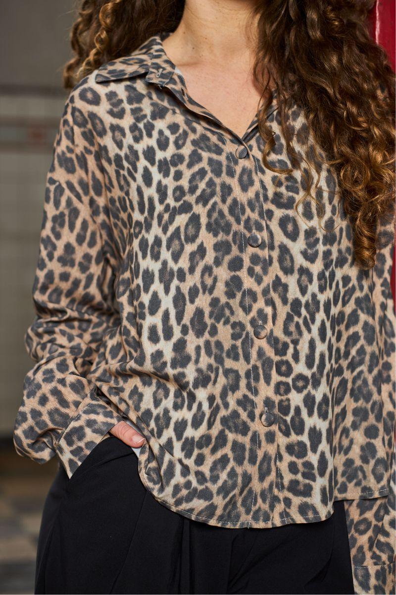 Elisa Shirt | Leo | Bluse fra Black Colour - Image 3