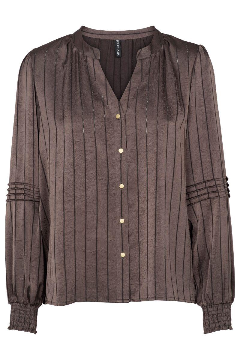 Eloise Blouse 2833 | Brown | Bluse fra Prepair - Image 2