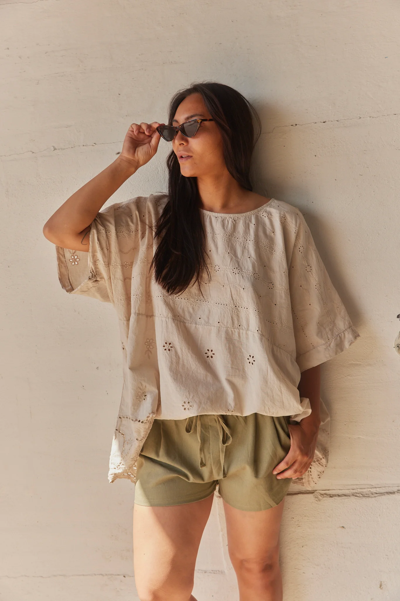 Mary Broderie Anglaise Top | Bluse fra Atelier C - Image 3