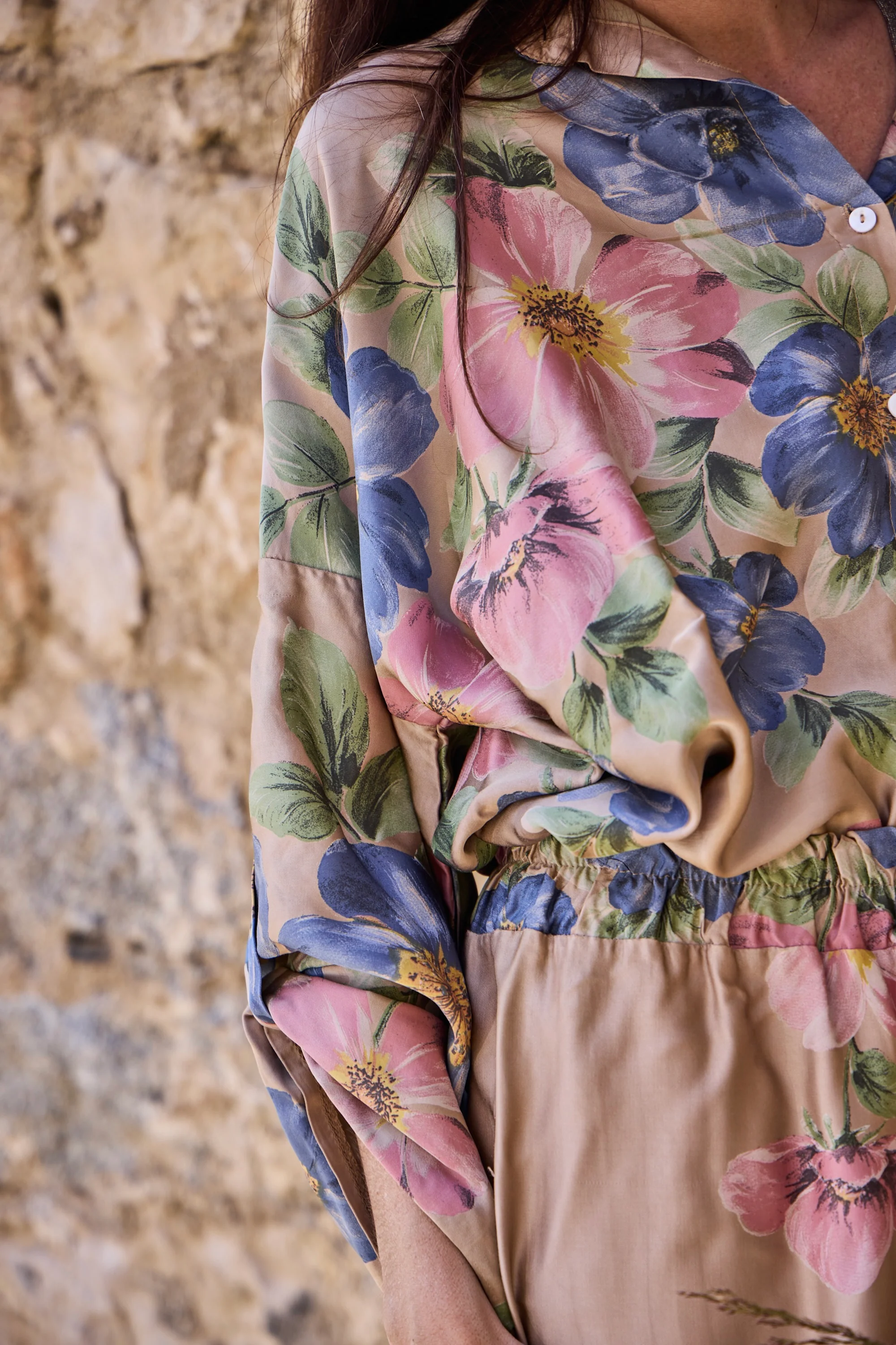 Emme Flower Shirt | Frappe | Bluse fra Black Colour - Image 3