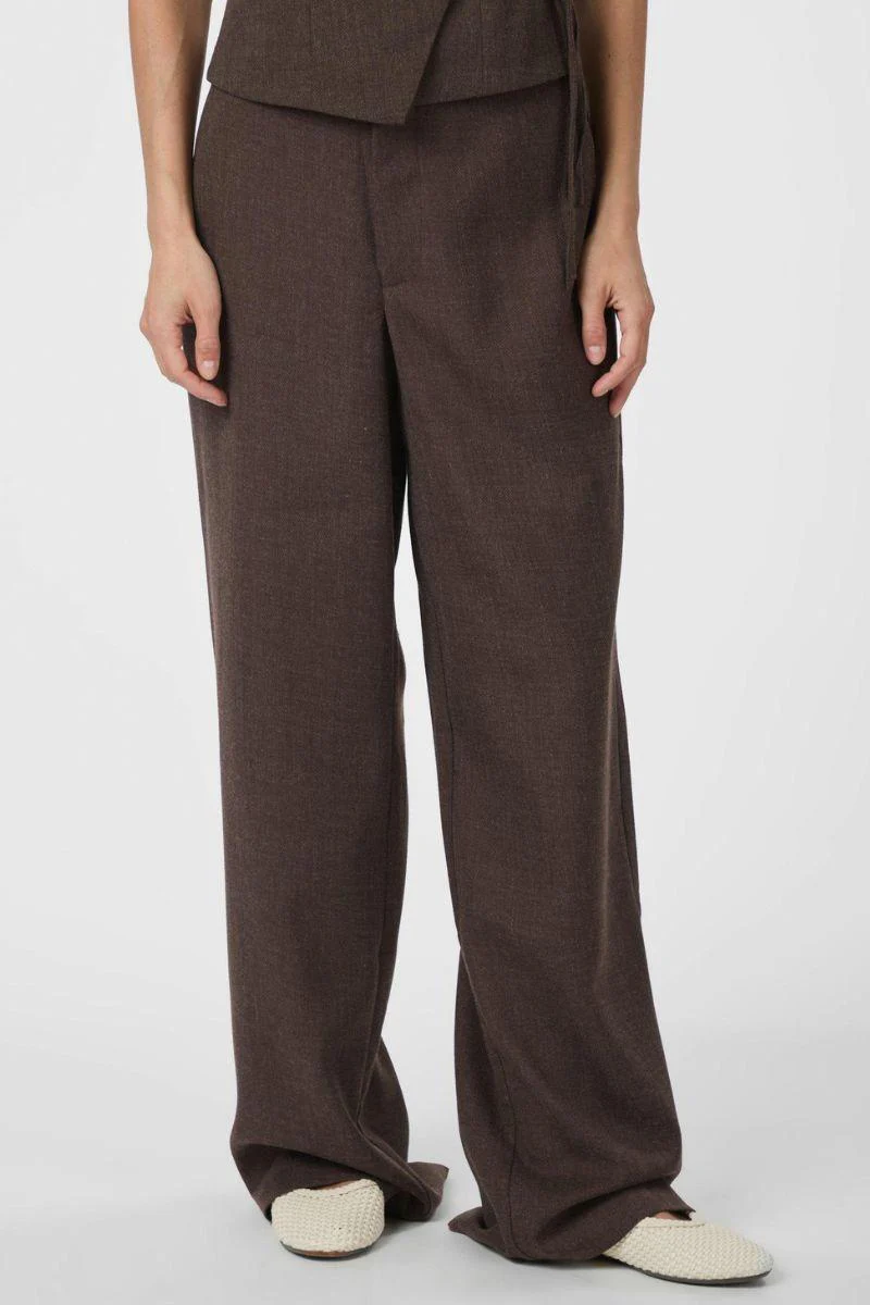 Emmett Melange Pants | Brown Melange | Bukser fra Neo Noir - Image 4