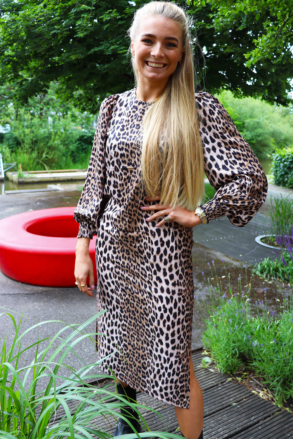 Ena Ls Dress | Lux Leo | Kjole fra Liberté - Image 3
