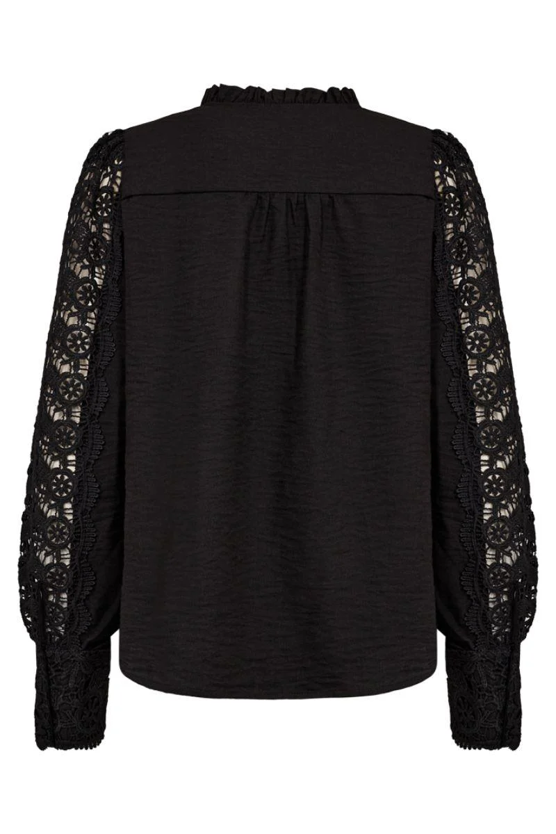 Essa Blouse 205567 | Black | Bluse fra Freequent - Image 2