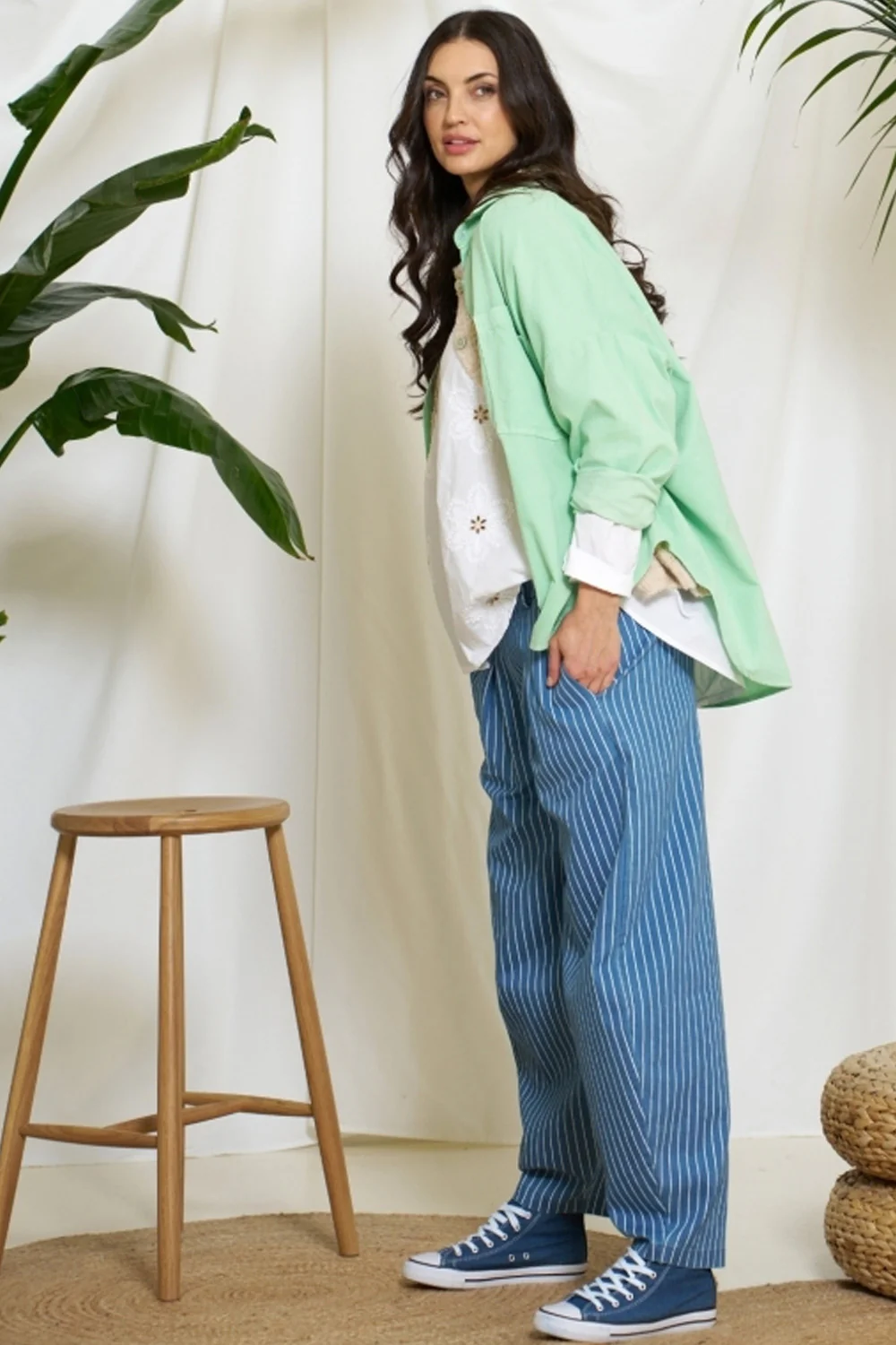 Estrella Pants | Medium Blue | Bukser fra Marta du Chateau - Image 2