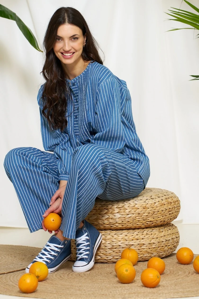 Eulalie Shirt | Medium Blue | Skjorte fra Marta du Chateau - Image 2