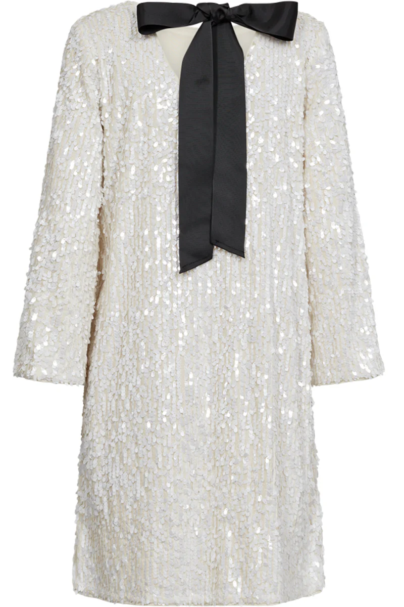 Eve Dress 205227 | Off-White W. Black | Kjole fra Freequent - Image 3