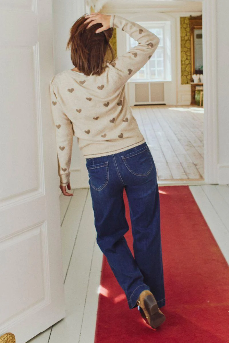 Faith Cardigan 206654 | Moonbeam Mel W Desert T Mel | Cardigan fra Freequent - Image 8