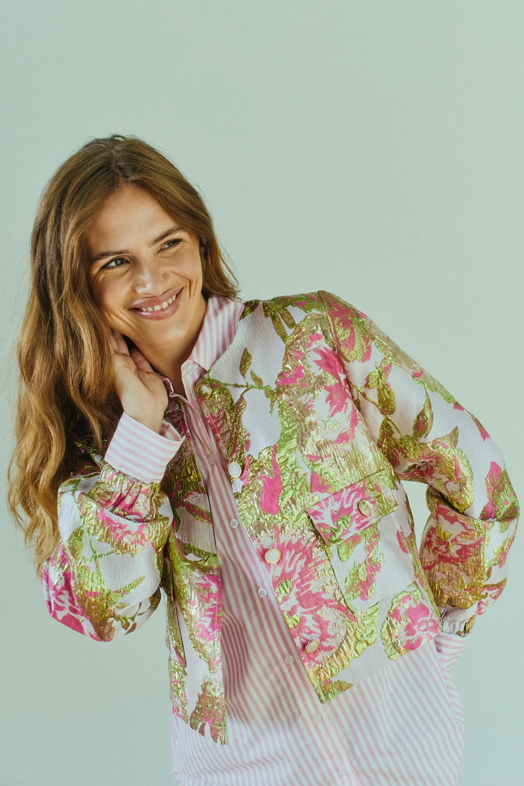 Fay Jacket 208169 | Sweet Lilac W. Gold | Jakke fra Freequent - Image 3