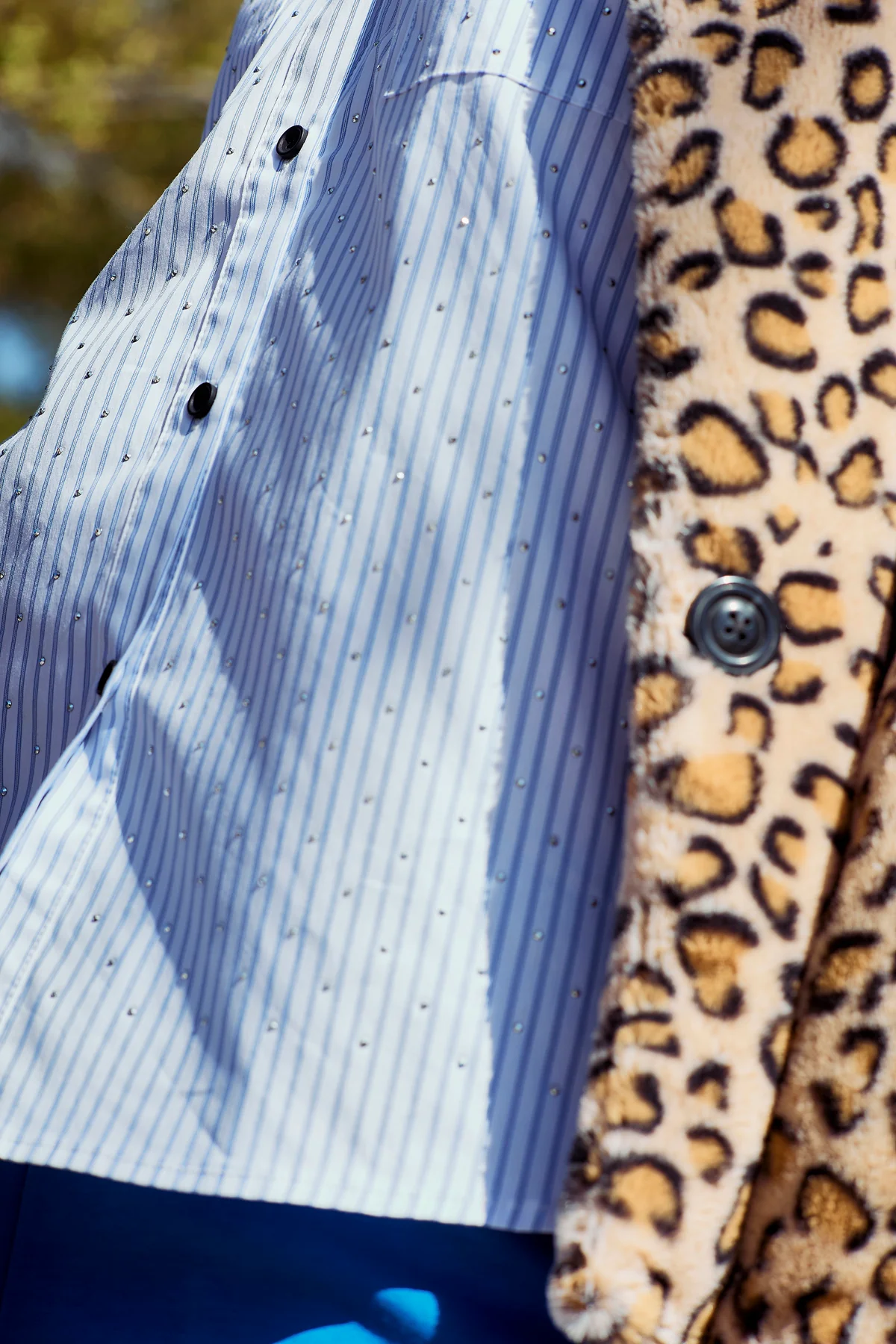 Felina Shirt 205501 | Off-White W. Chambray Blue | Shirt fra Freequent - Image 2