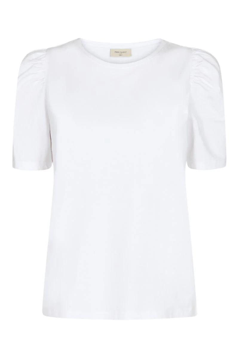 Fenja Tee Puff 208286 | Brilliant White | T-Shirt fra Freequent