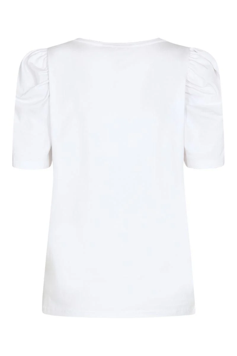 Fenja Tee Puff 208286 | Brilliant White | T-Shirt fra Freequent - Image 2