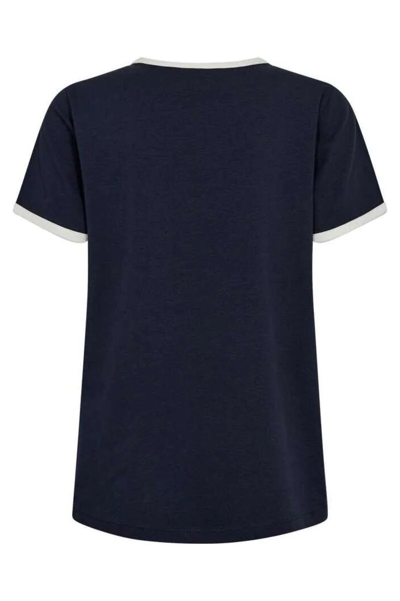 Fenjal Tee 207658 | Navy Blazer W. Star Off-White | T-Shirt fra Freequent - Image 2