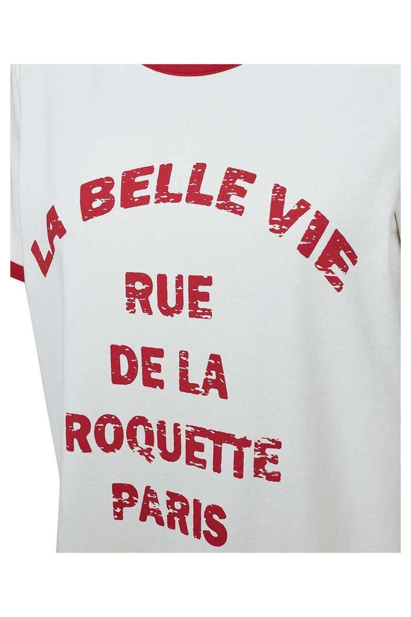 Fenjal Tee 207658 | Star Off-White W. True Red | T-Shirt fra Freequent - Image 3
