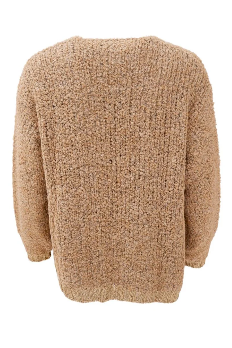 Fia Knit Cardigan | Frappe | Cardigan fra Black Colour - Image 4