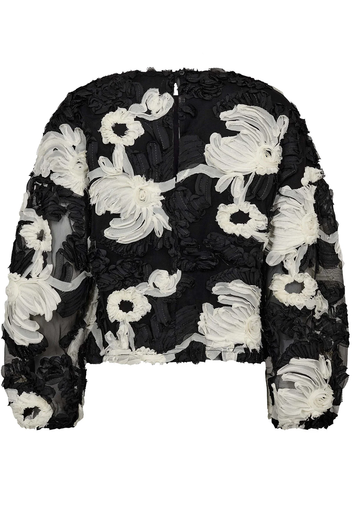 Fleur Fluffy Blouse 35951 | Black | Bluse fra Co'couture - Image 4
